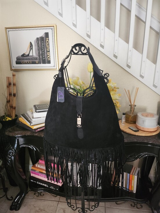 D2 Handbags - D2 Made in Italy Fringe suede leather bag NEW